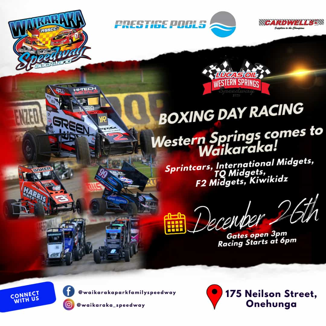 Waikaraka Speedway RACE SCHEDULE