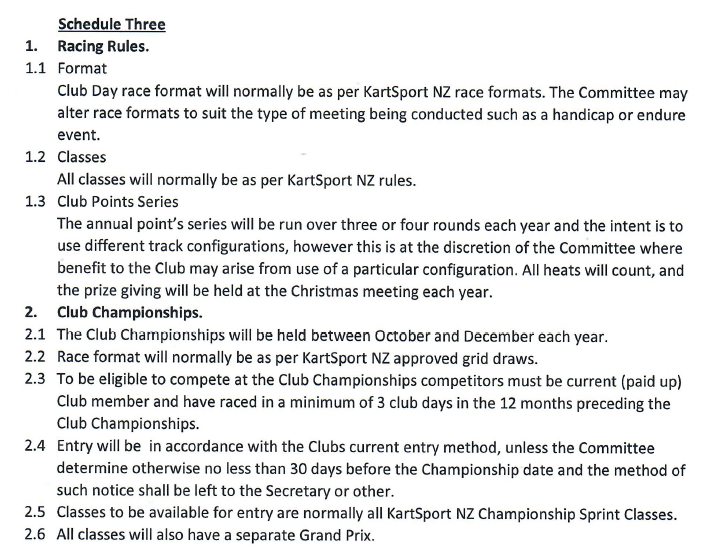 KartSport Hamilton - 2024 Calendar