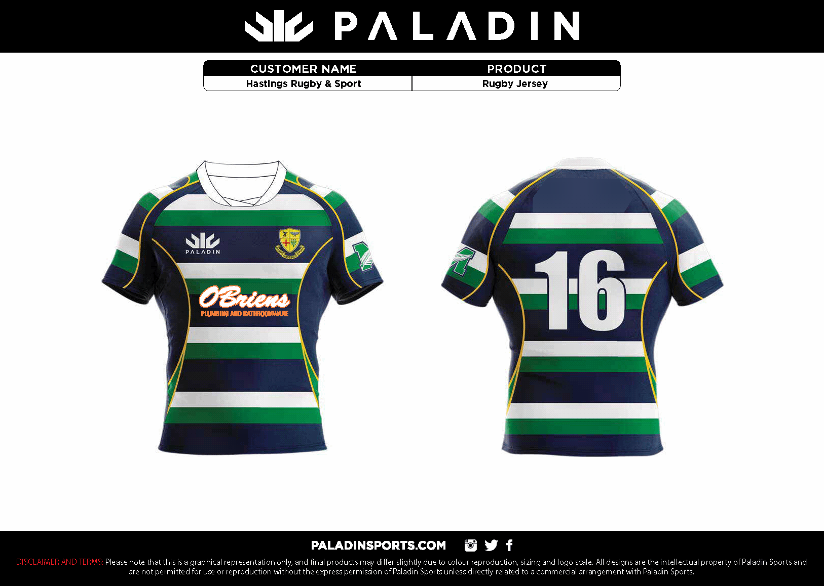 Hastings Rugby & Sports Club Inc Club Merch