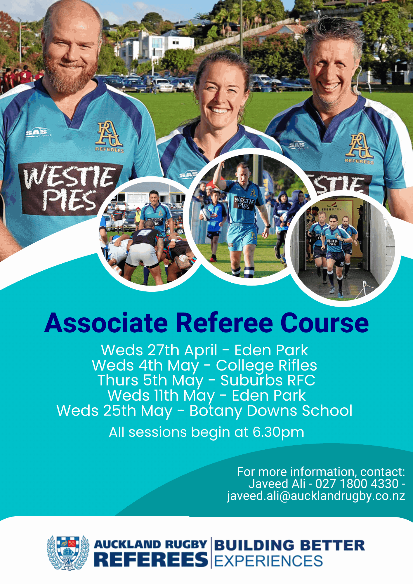 Auckland Rugby Referees Association Associate Referees