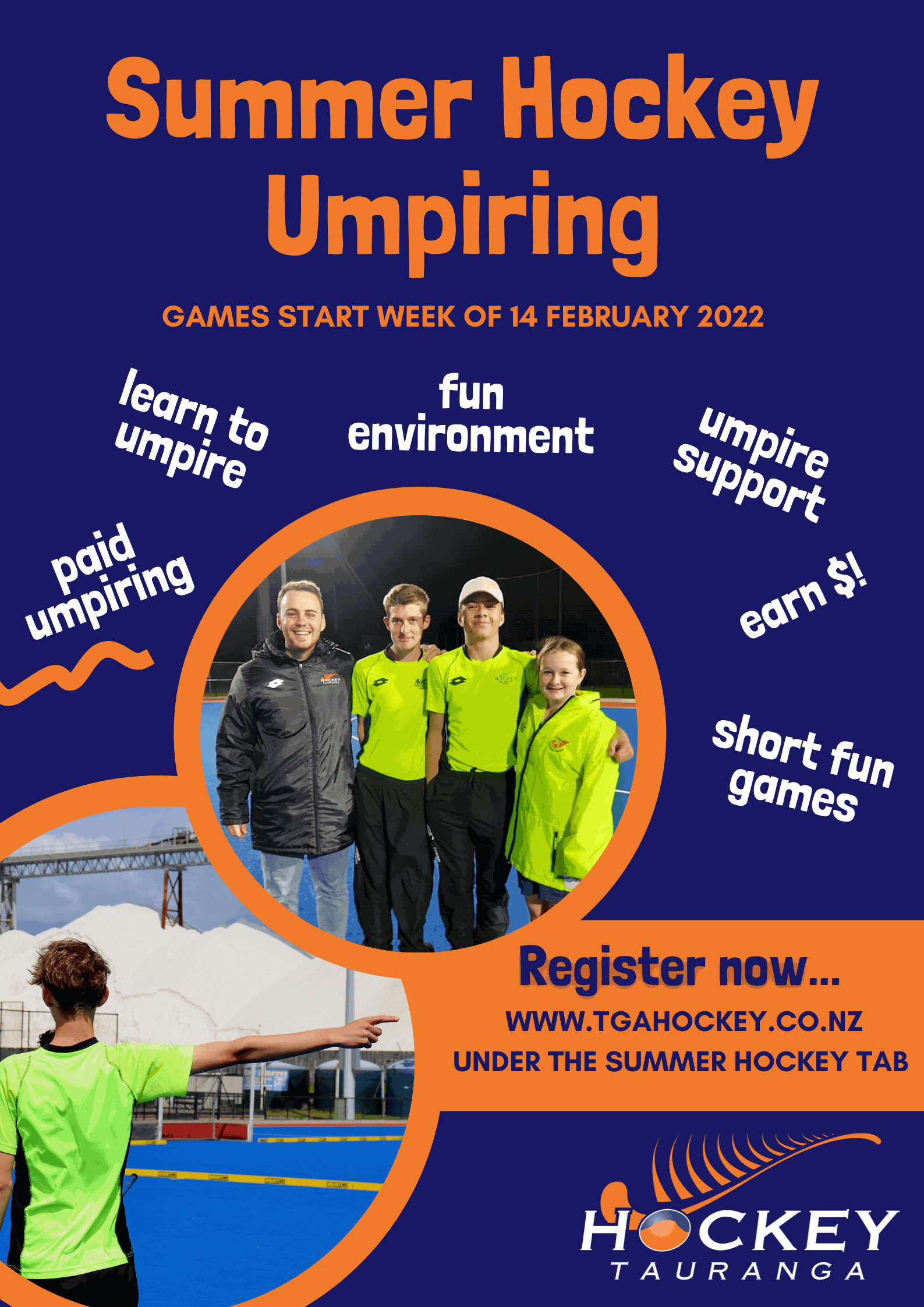 Tauranga Hockey Association Umpire Summer Hockey