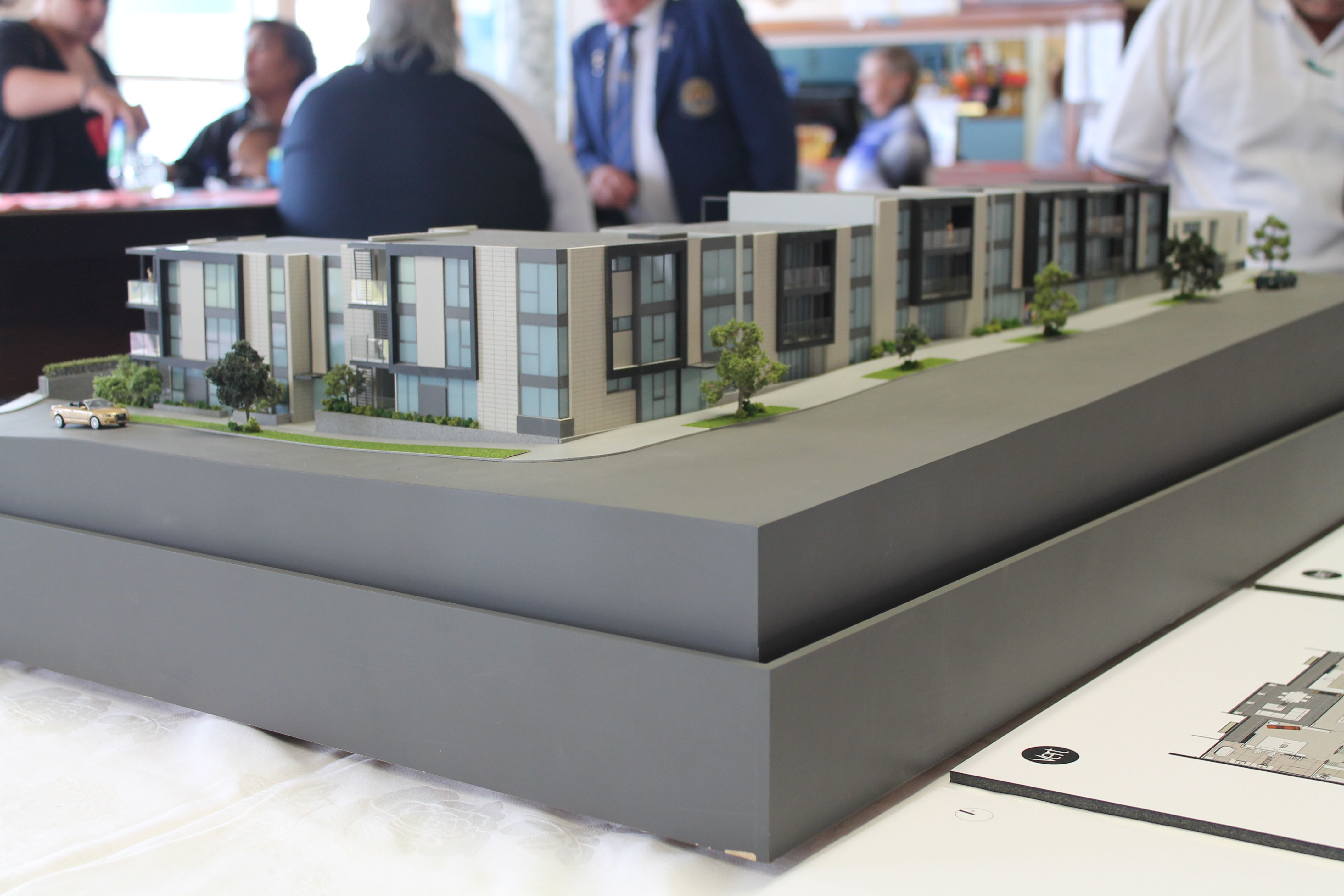  The Original Plan / Model of the new complex.