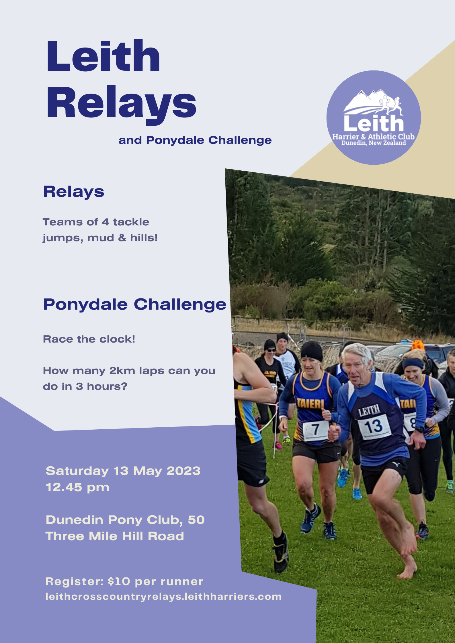 Leith Cross Country Relays 13 May 2023 Dunedin Pony Club