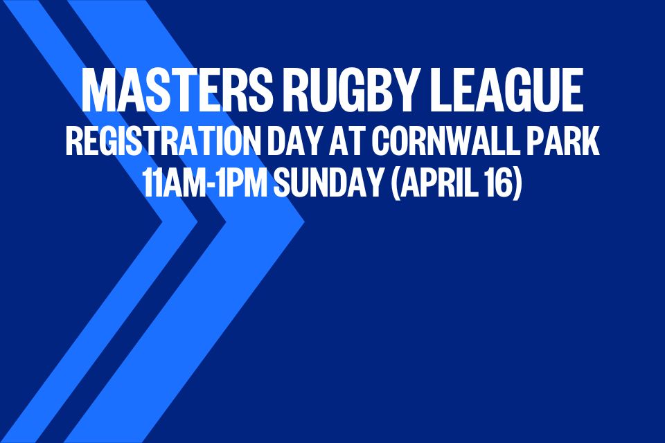 Masters Rugby League Registration Day and Information
