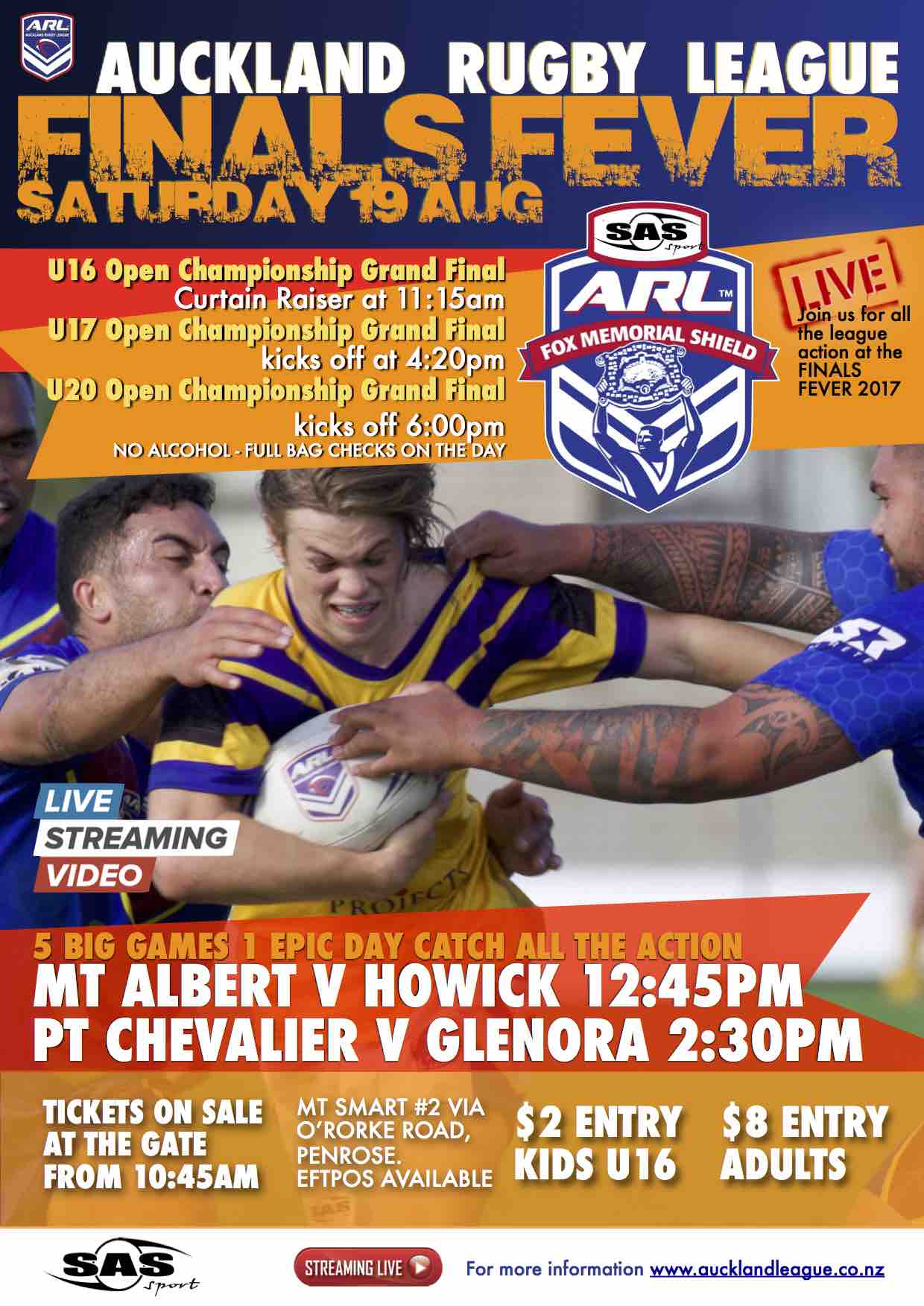 ARL finals schedule and live stream links for Saturday August 19