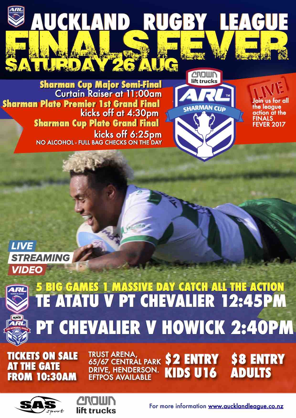 ARL finals schedule and live stream links for Saturday August 26