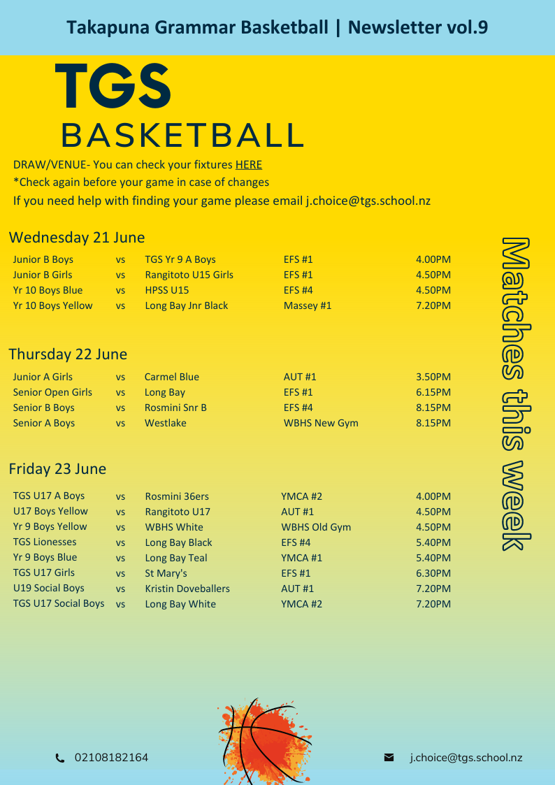 Basketball Newsletter Vol. 9