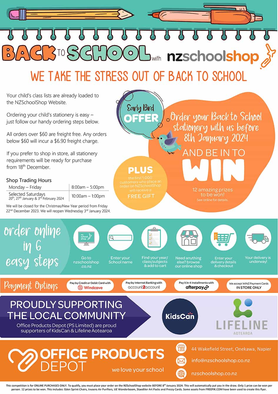 Napier Girls' High School Stationery