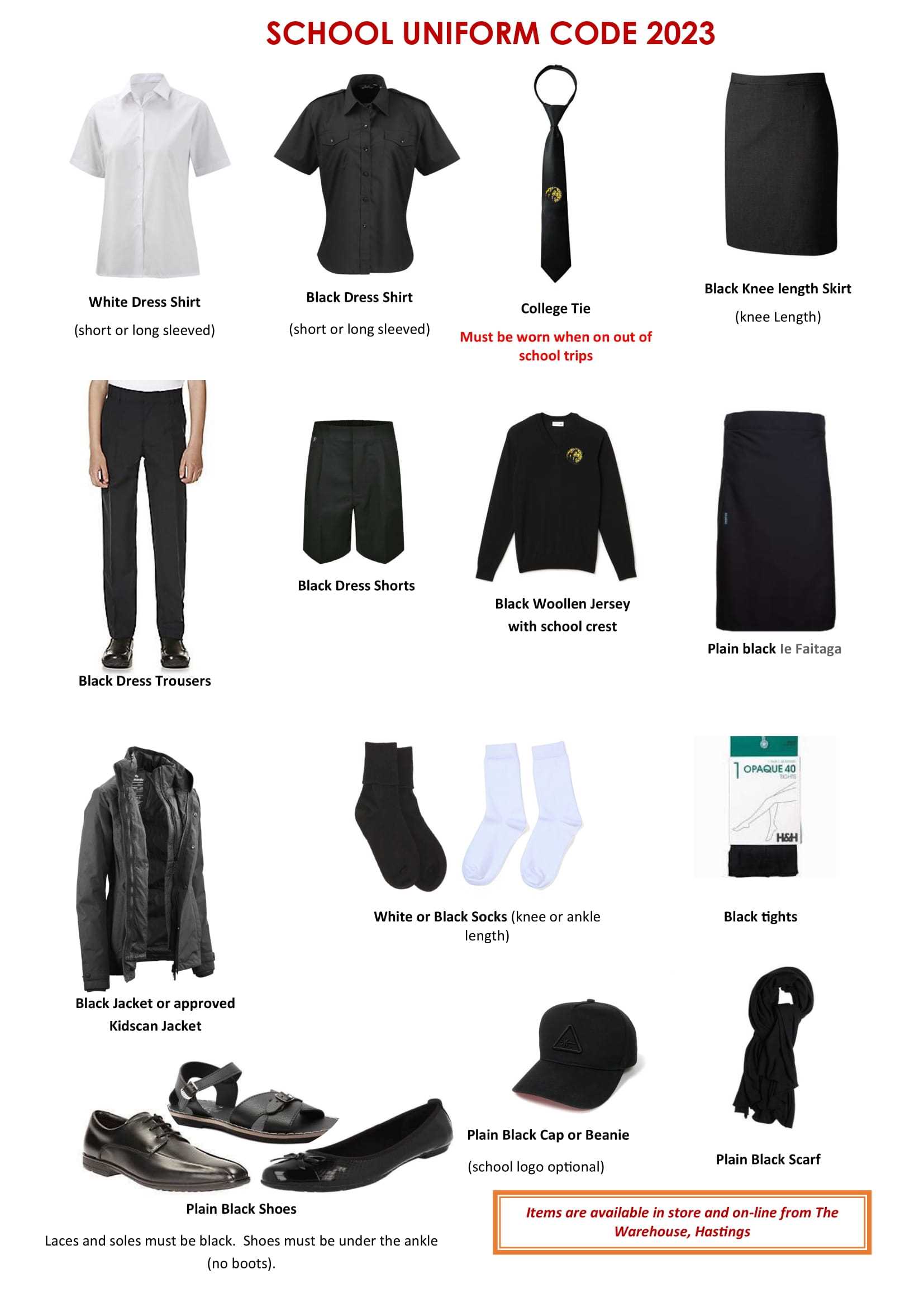 Flaxmere College School Uniform