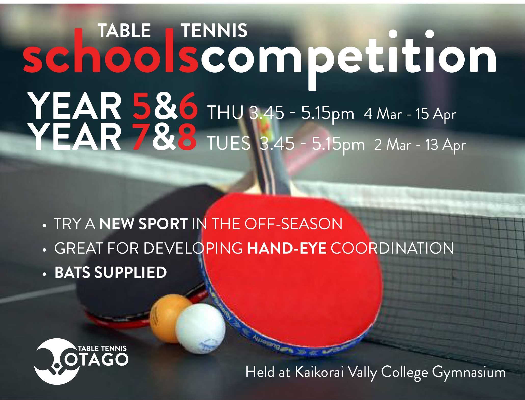 Fairfield School (Dunedin) TABLE TENNIS