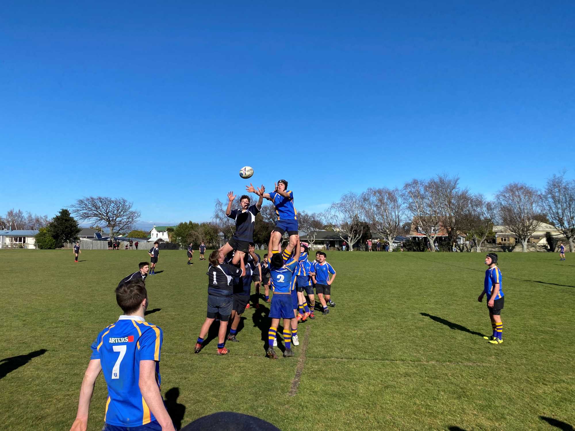 Dannevirke teens battle it out in friendly fixture on rugby field - NZ  Herald