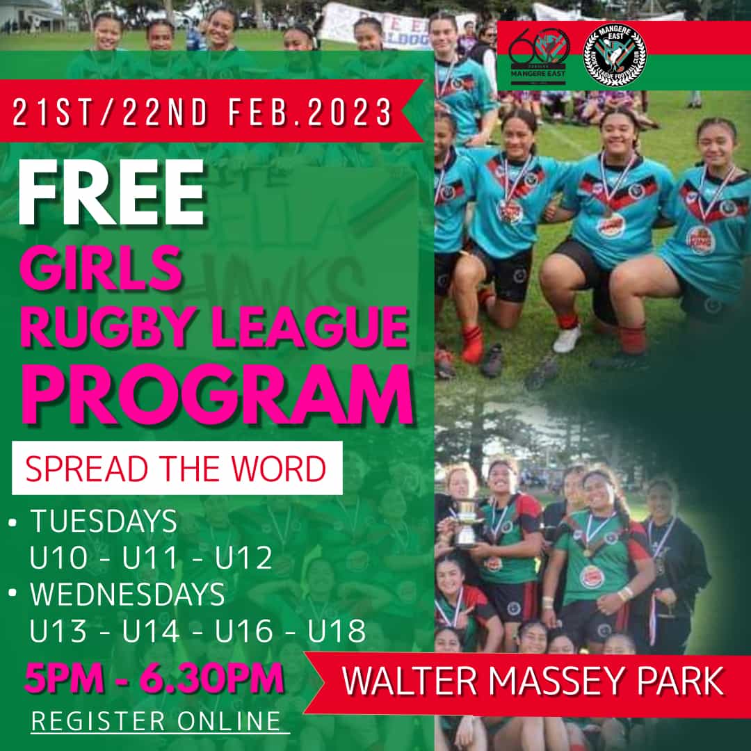 FREE Girls Rugby League Program the HAWKS 2023! Sign Up and Learn how to play Rugby League