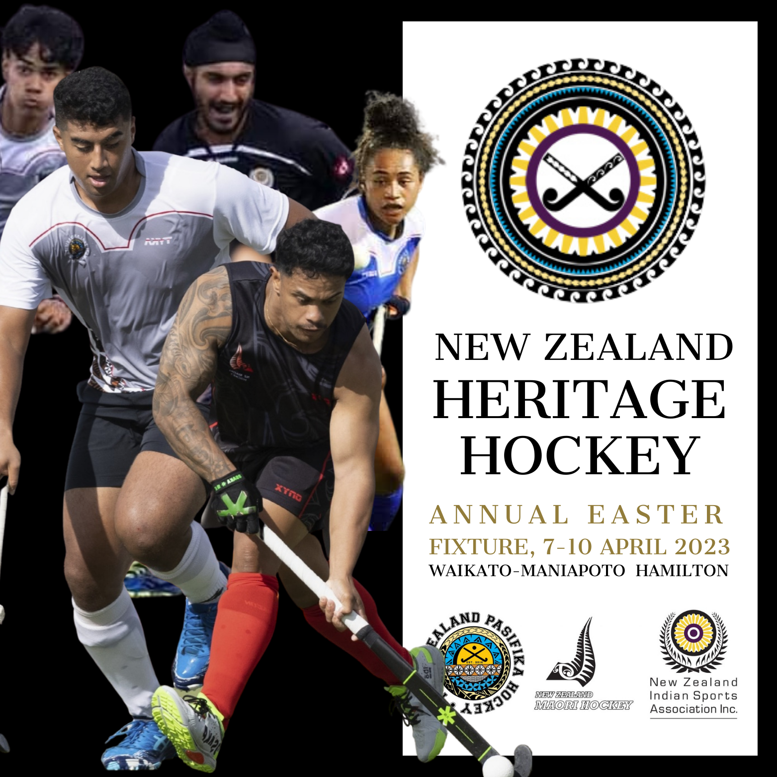 2023 NZ HERITAGE HOCKEY EASTER TOURNAMENT NZ MĀORI TEAMS NAMED