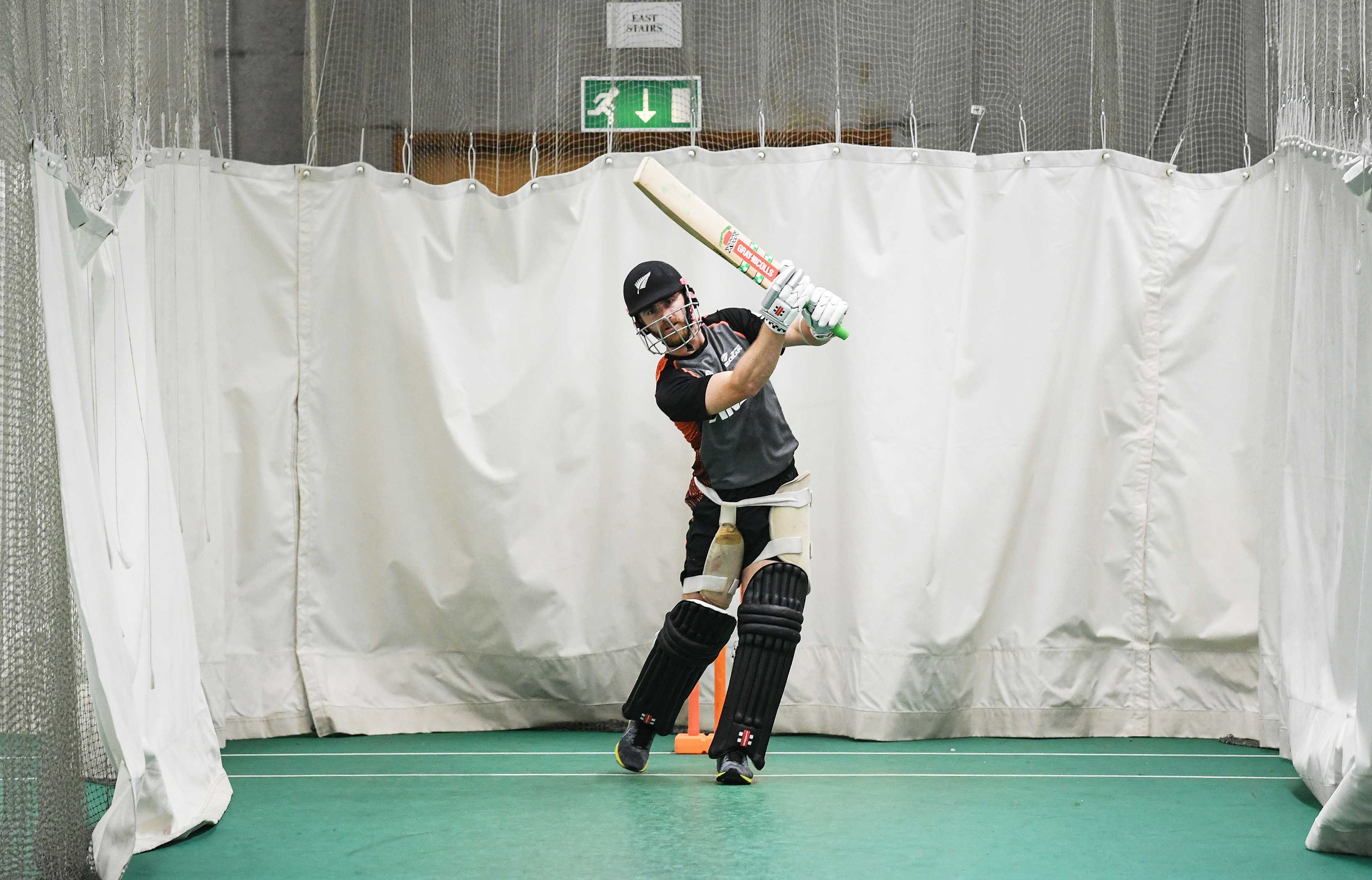 New Zealand captain Kane Williamson during an indoor nets session at Trent Bridge ahead of the match against India. ICC Cricket World Cup 2019. Nottinghamshire County Cricket Club, England, UK. Tuesday 11 June 2019. © Copyright Photo: Andrew Cornaga / www.photosport.nz