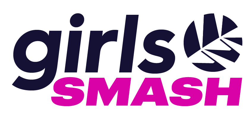 Girls Smash Logo in black and pink