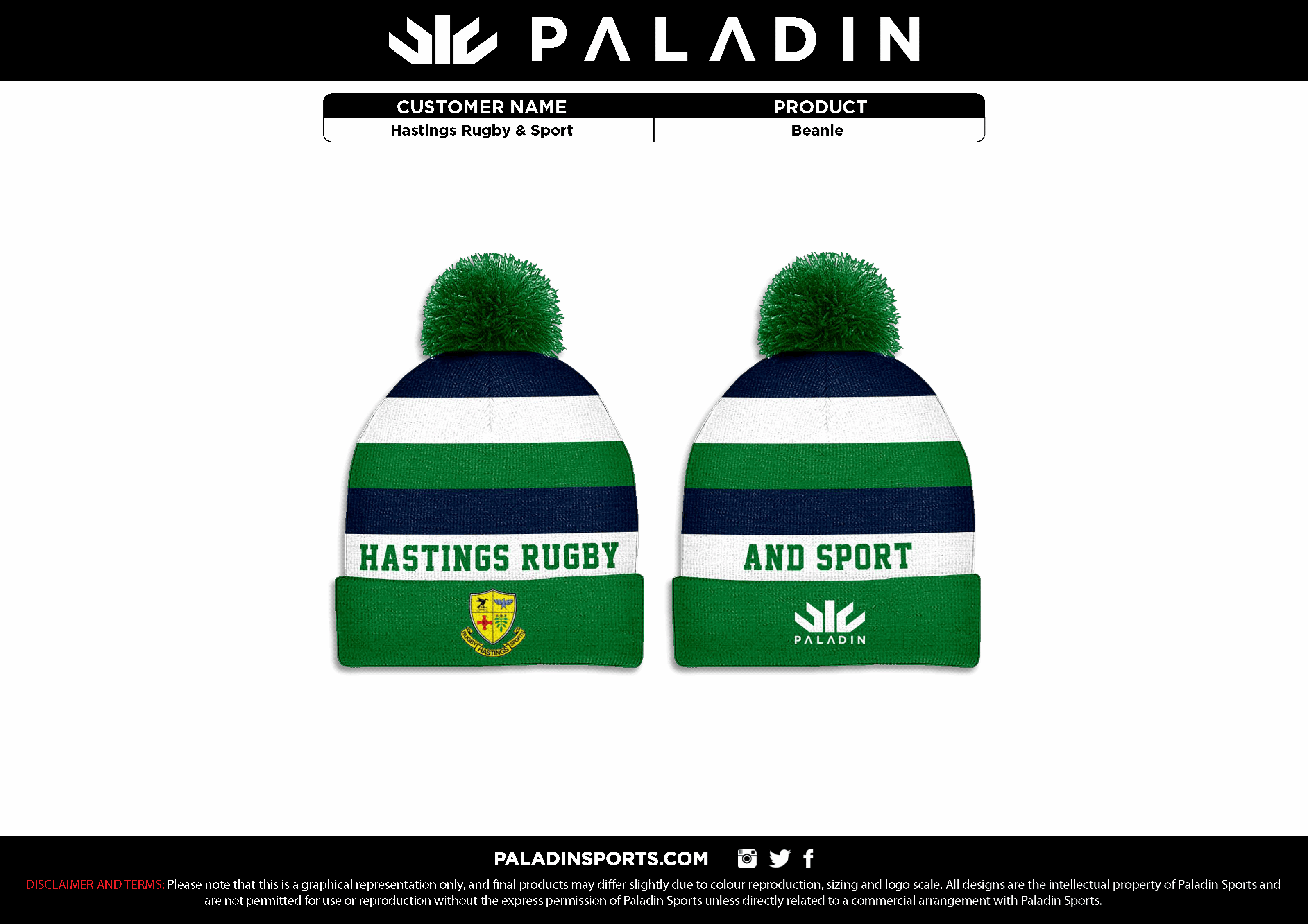 Hastings Rugby & Sports Club Inc Club Merch