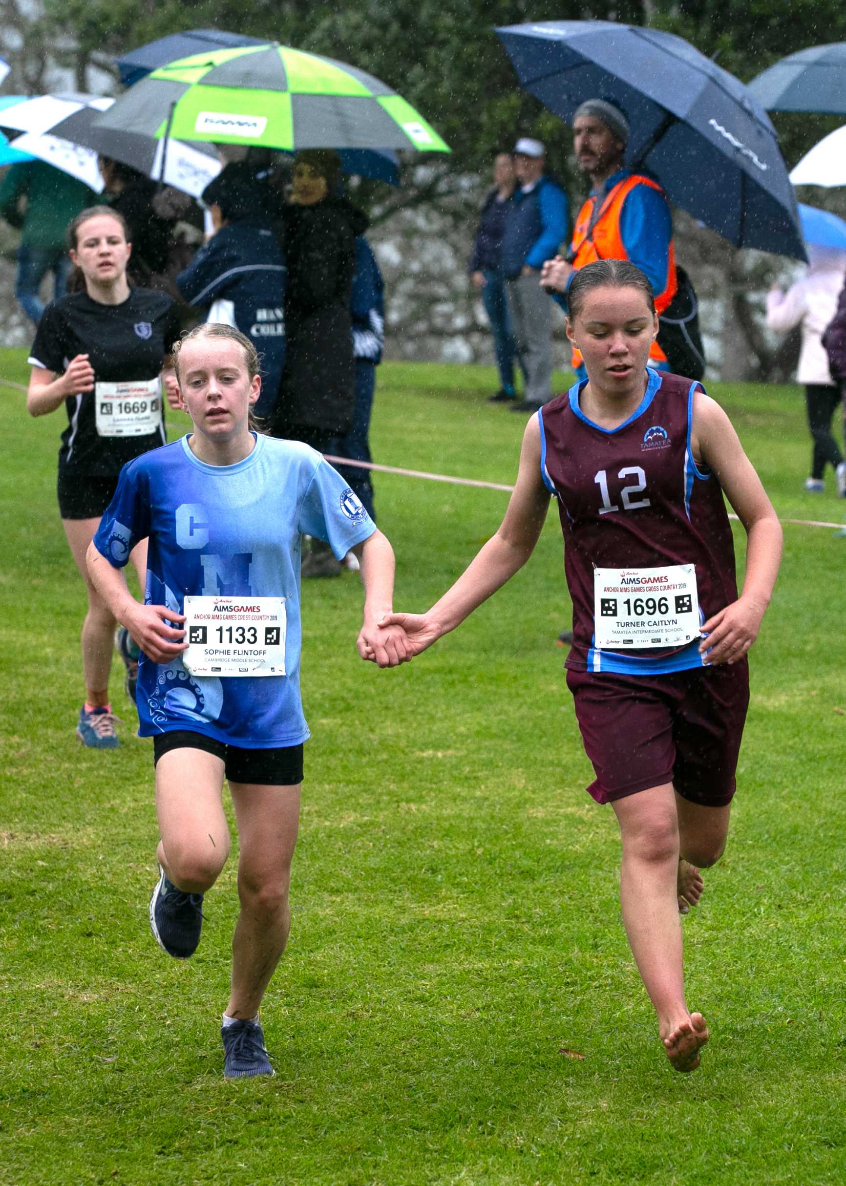 Action from the 2019 Anchor AIMS Games cross country event at Waipuna Park in Tauranga.