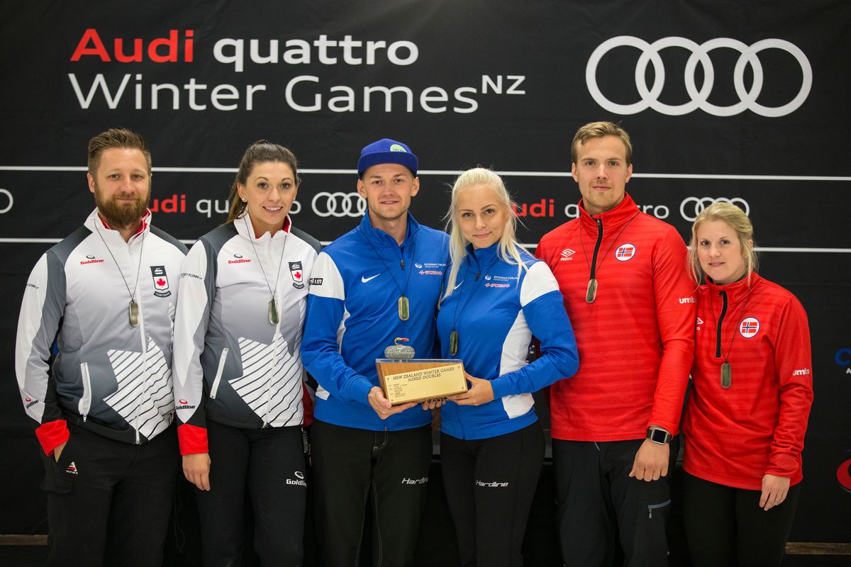 Medal winners Estonia, Canada and Norway