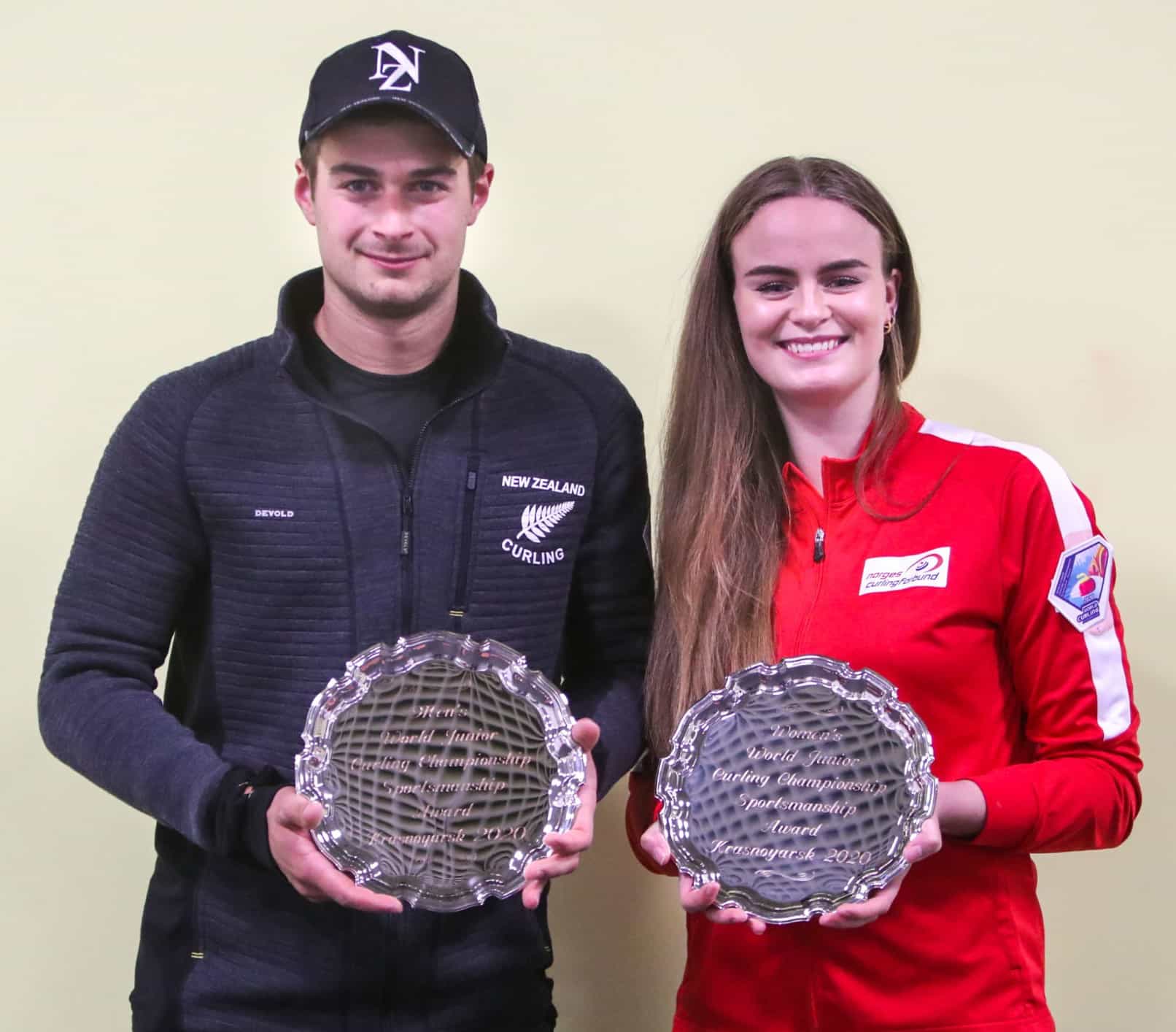 Anton Hood, Maia Ramsfjell, Sportsmanship Award Winners