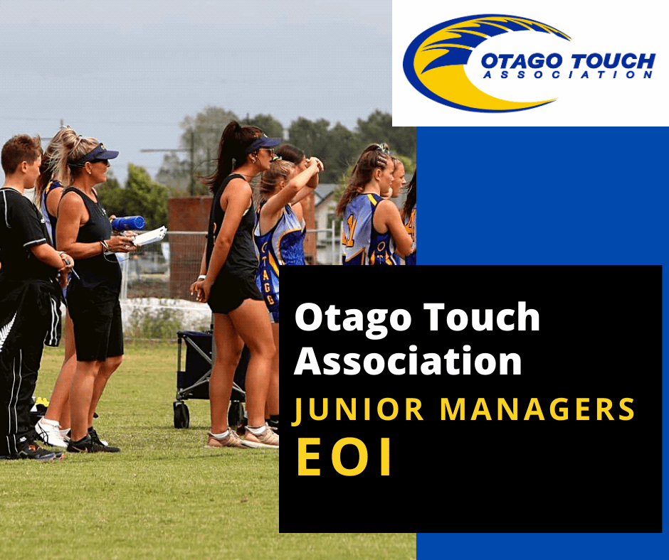 Otago Touch Team Managers Expression Of Interest