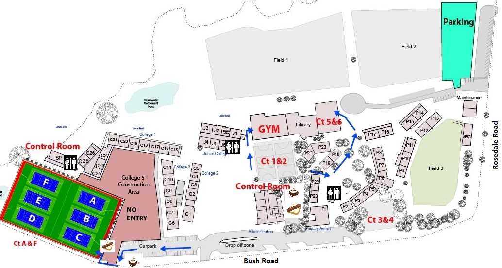 Kidzplay Netball - Map of Venue