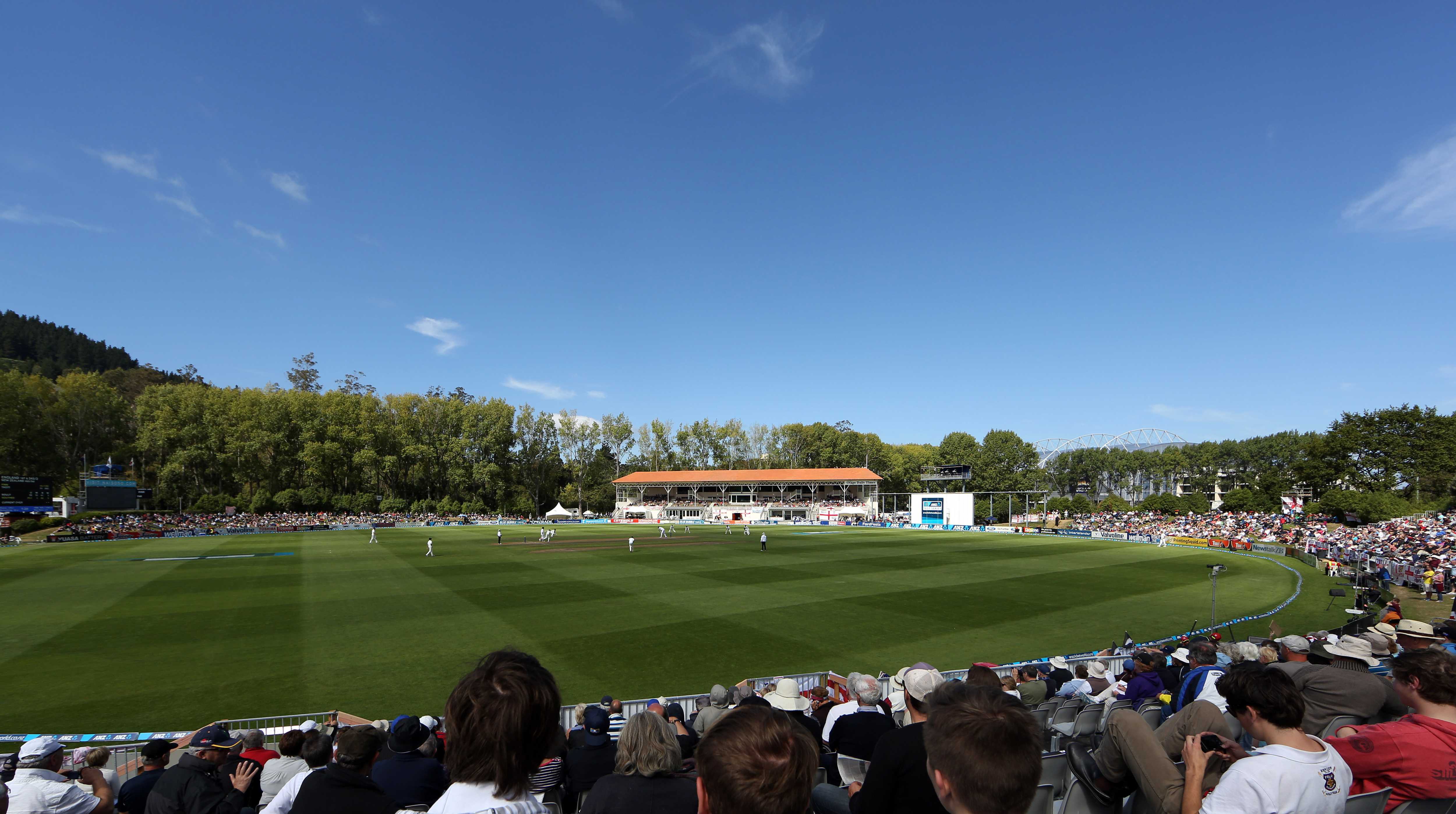 General view of the University Oval, Dunedin during day 5 of the test between NZ and England.
ANZ Test Series, New Zealand Black Caps v England, 1st Test Match, 10 March 2013, University Oval, Dunedin, New Zealand.
Photo: Rob Jefferies / photosport.co.nz