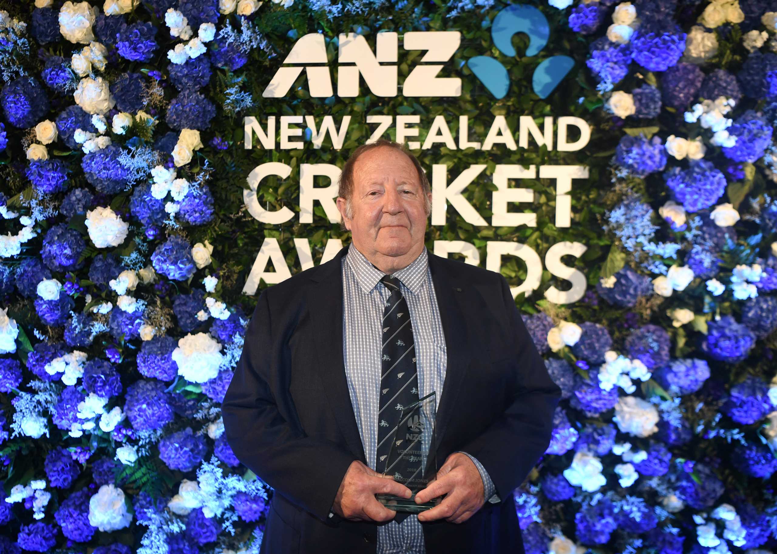 Malcolm Jones.
ANZ New Zealand Cricket Awards for the 2018/19 seasons. Sky City Casino, Auckland, New Zealand. Thursday 21 March. © Copyright photo: Andrew Cornaga / www.photosport.nz
