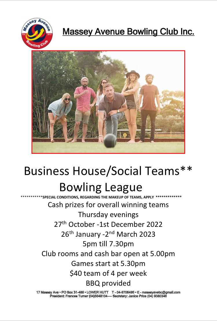 MASSEY AVENUE BOWLING CLUB Home