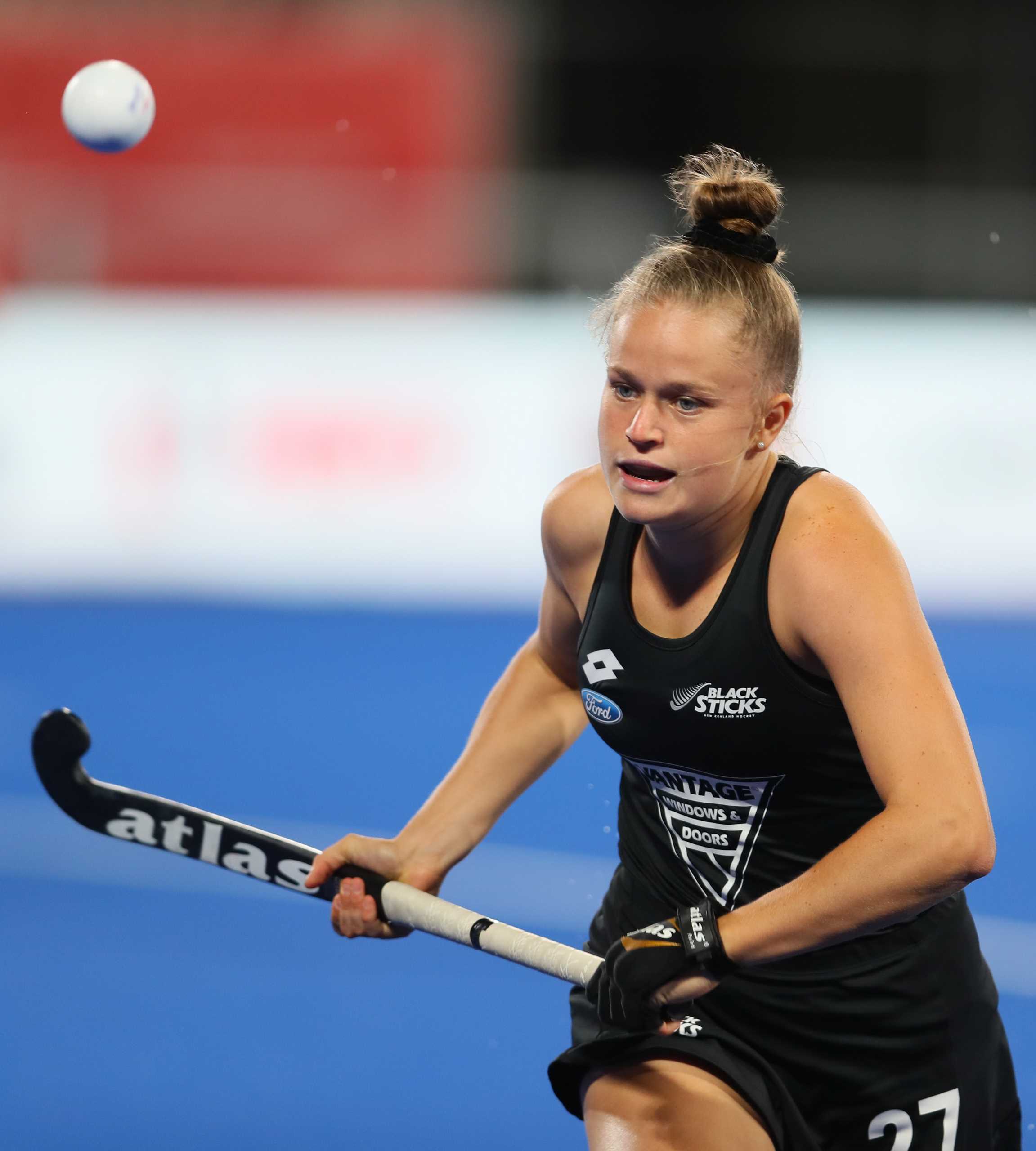Holly Pearson during the Pro League Hockey match between the Blacksticks women and Great Britain, National Hockey Arena, Auckland, New Zealand, Saturday 8 February 2020. Photo: Simon Watts/www.bwmedia.co.nz
