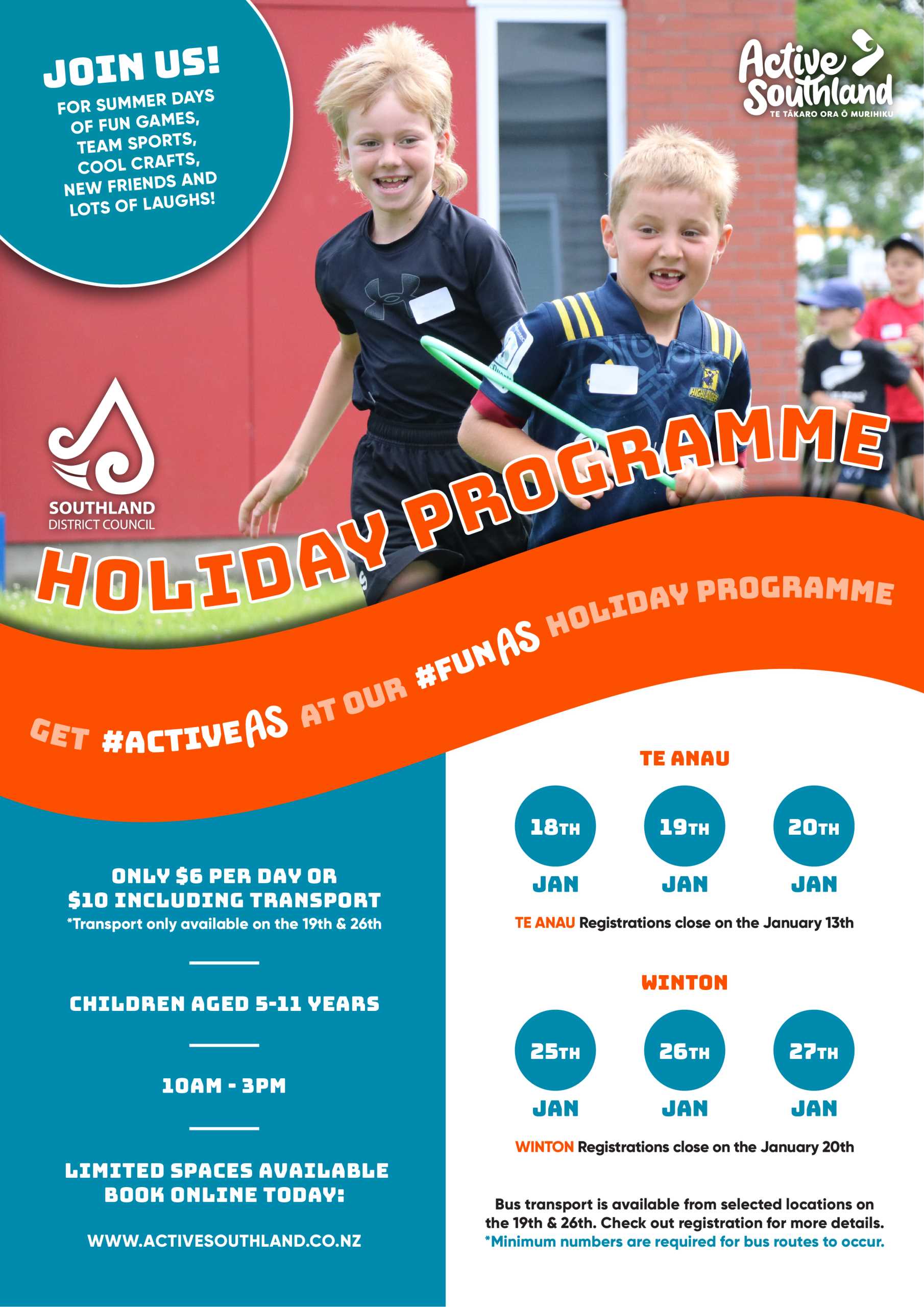Holiday Programme Flyer