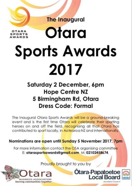 Otara Sports Awards 2017