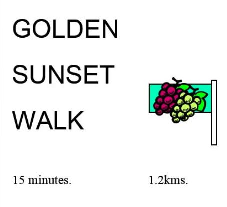 Golden Sunet Walk 1.2kms