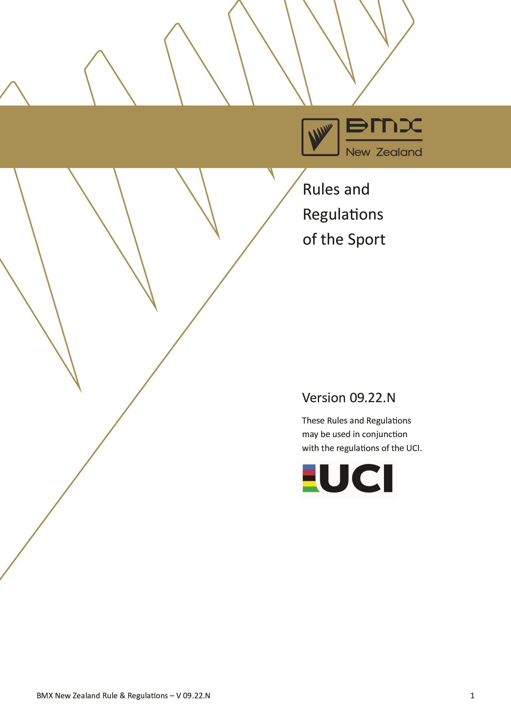 Kapiti BMX BMXNZ Rules and Regulations