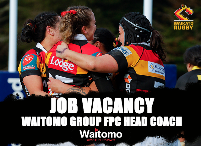 Waikato Rugby Seeks Head Coach for Waitomo Group: Waikato Farah Palmer Cup Team.