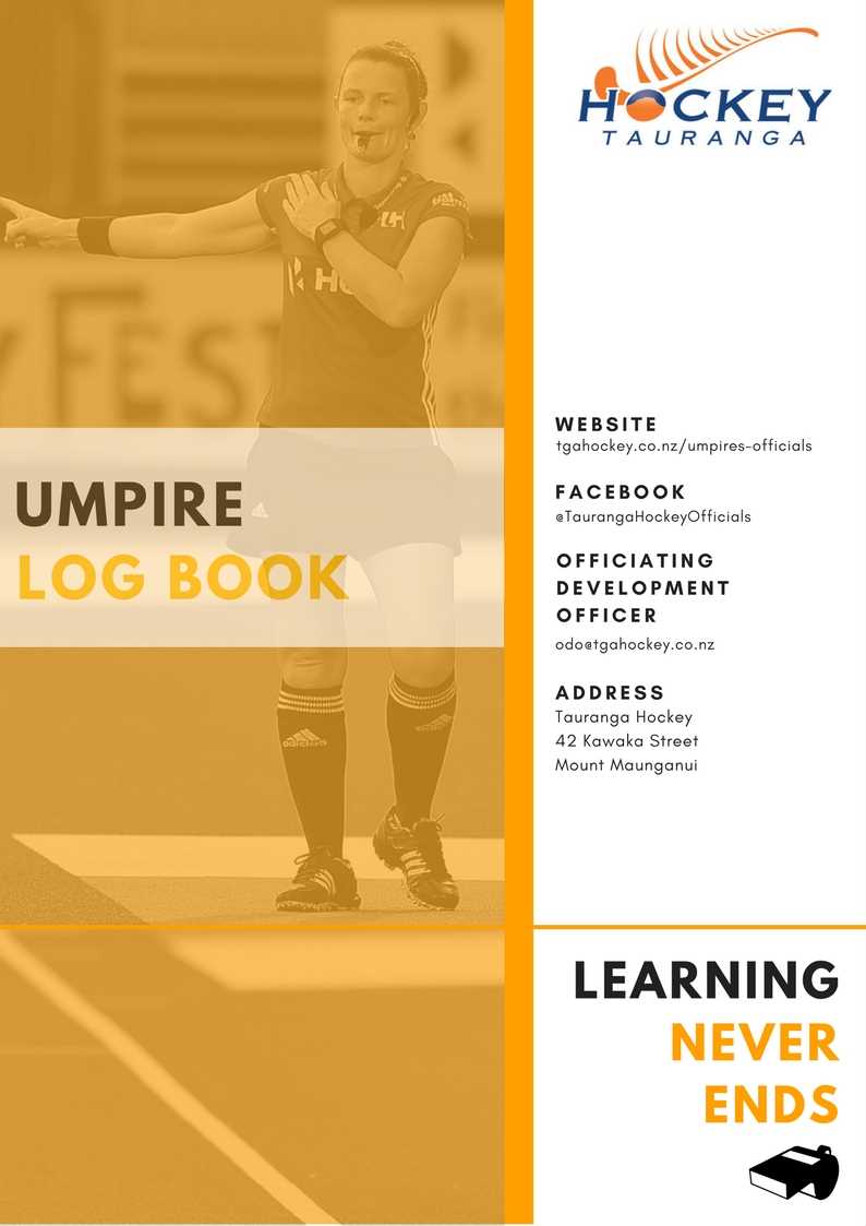 Umpire Log Book Cover