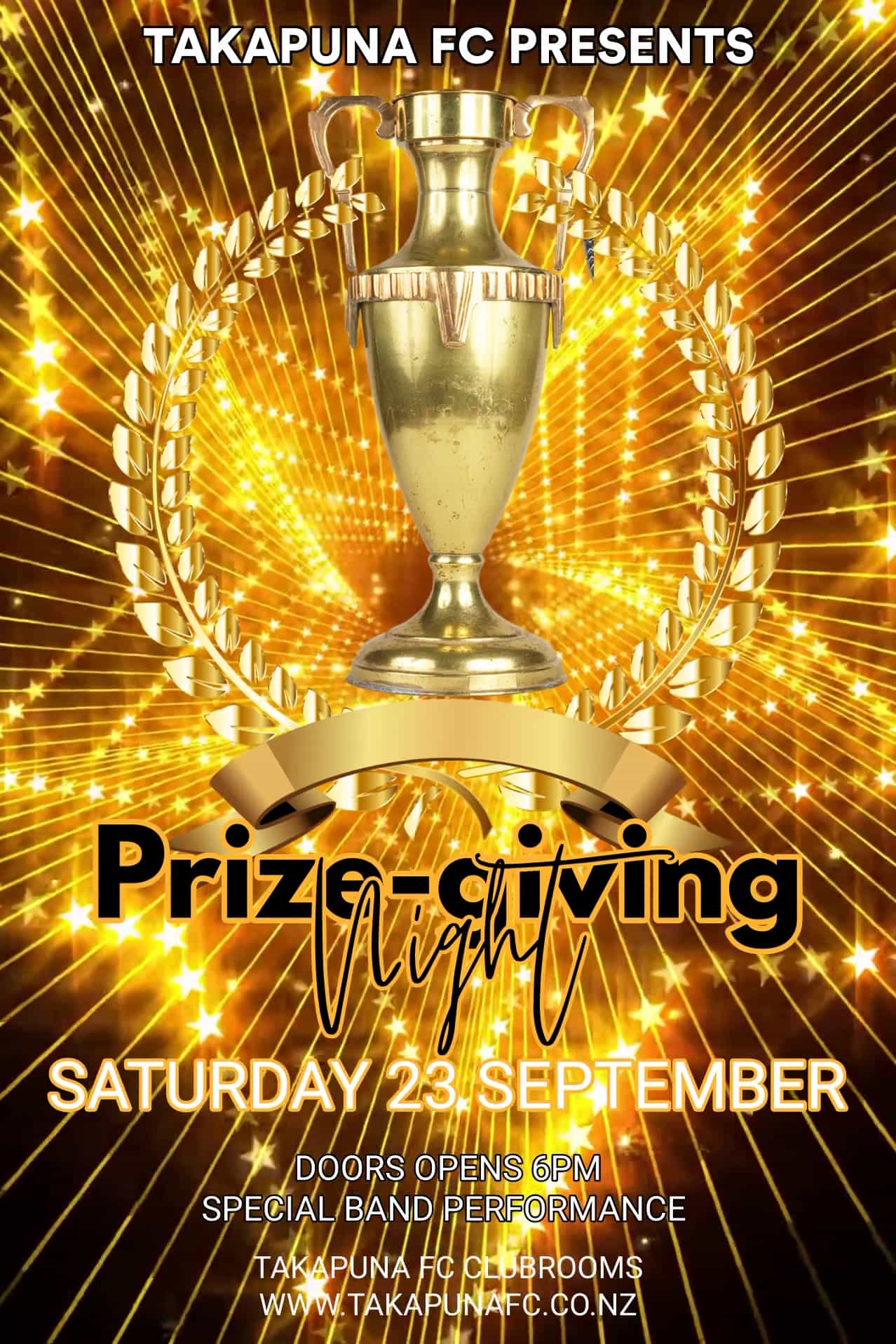 TAKAPUNA FC PRIZE-GIVING