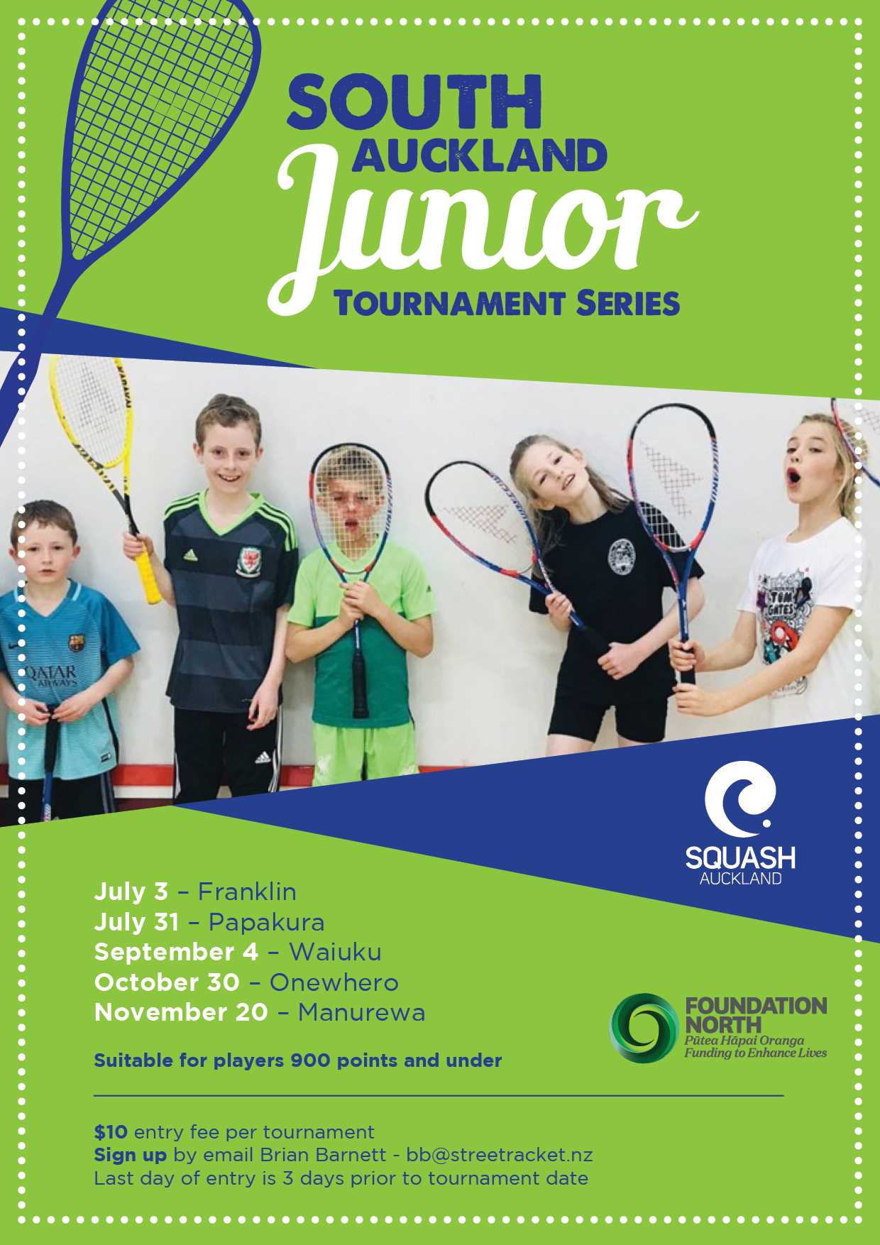 South Auckland 1Day Junior Tournament Series