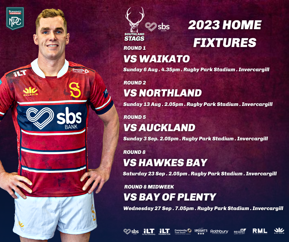 Bunnings NPC Draw Announced for SBS Bank Southland Stags