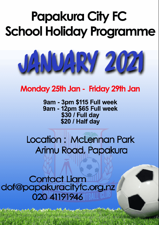 School Holiday Programme January 2021