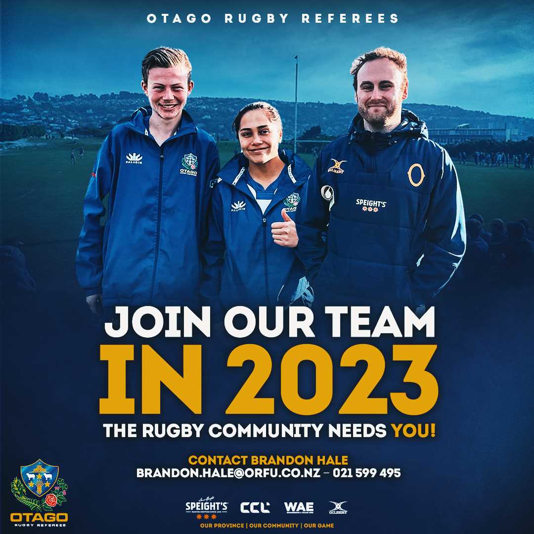 Otago Rugby Football Union Referees Home