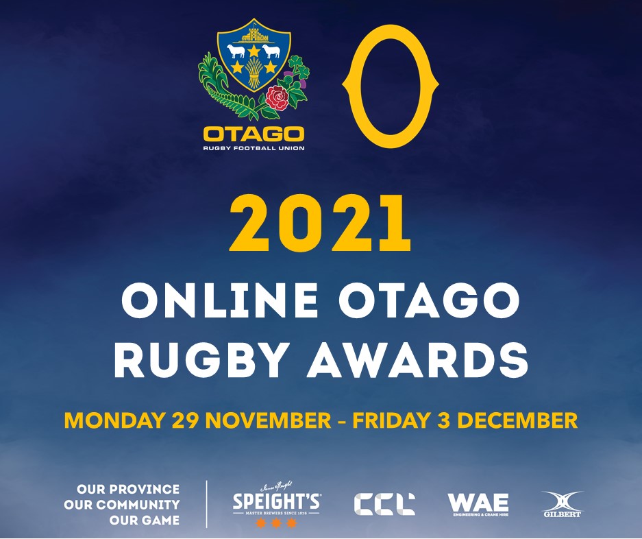 2021 OTAGO RUGBY ONLINE AWARDS STARTS NEXT WEEK