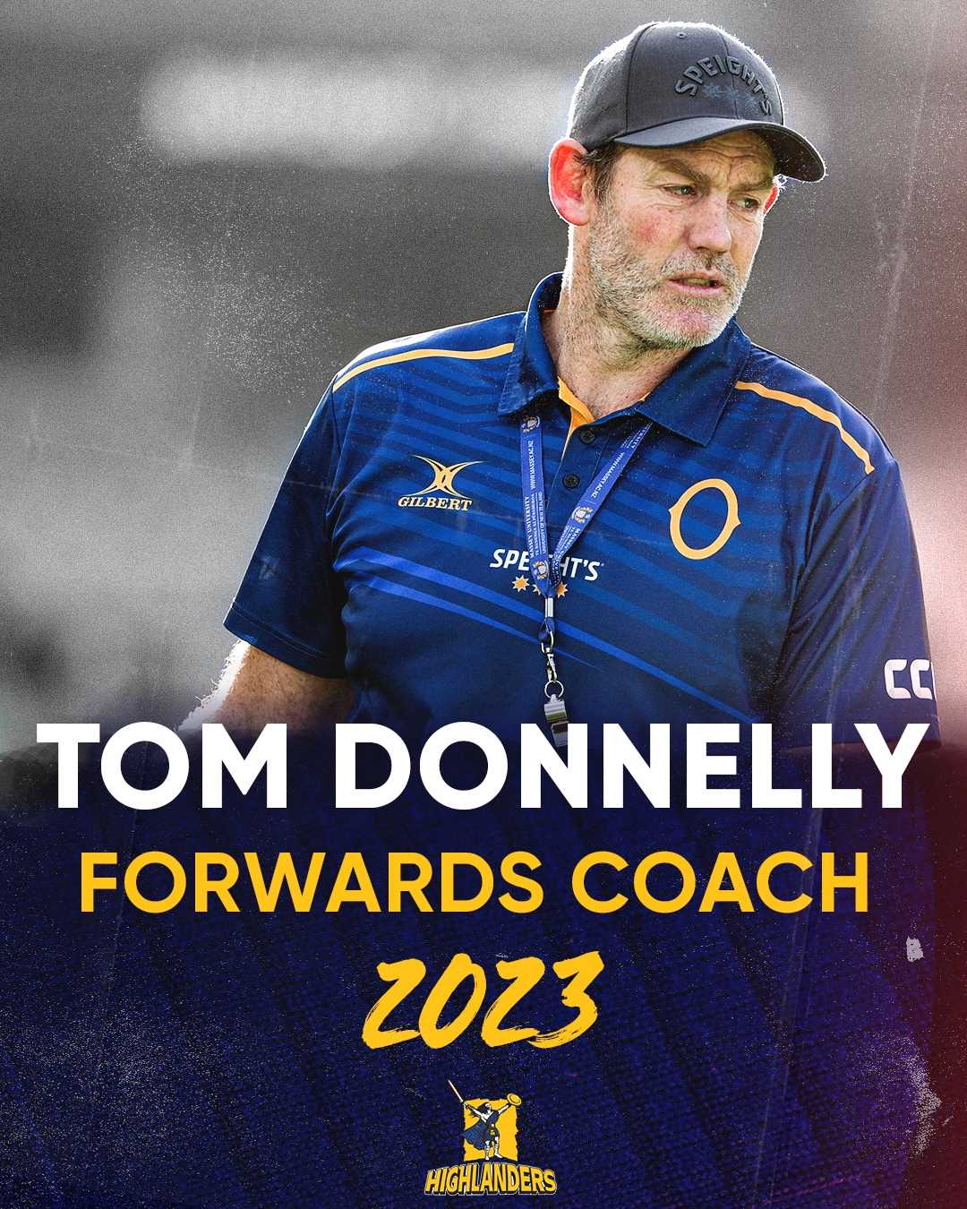 TOM DONNELLY ANNOUNCED AS HIGHLANDERS FORWARDS COACH IN 2023