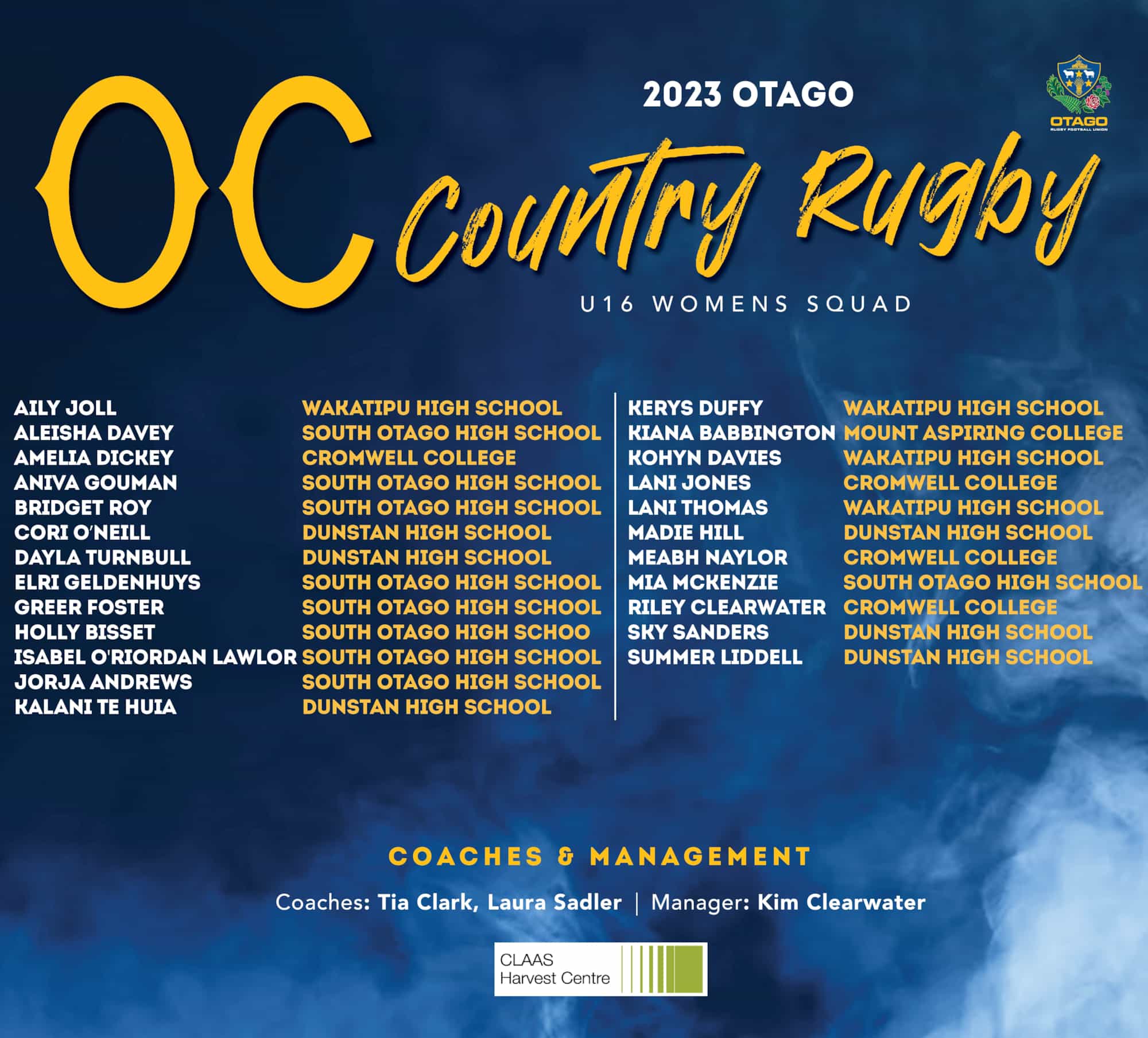 otago-country-under-16-women-s-squad-announced