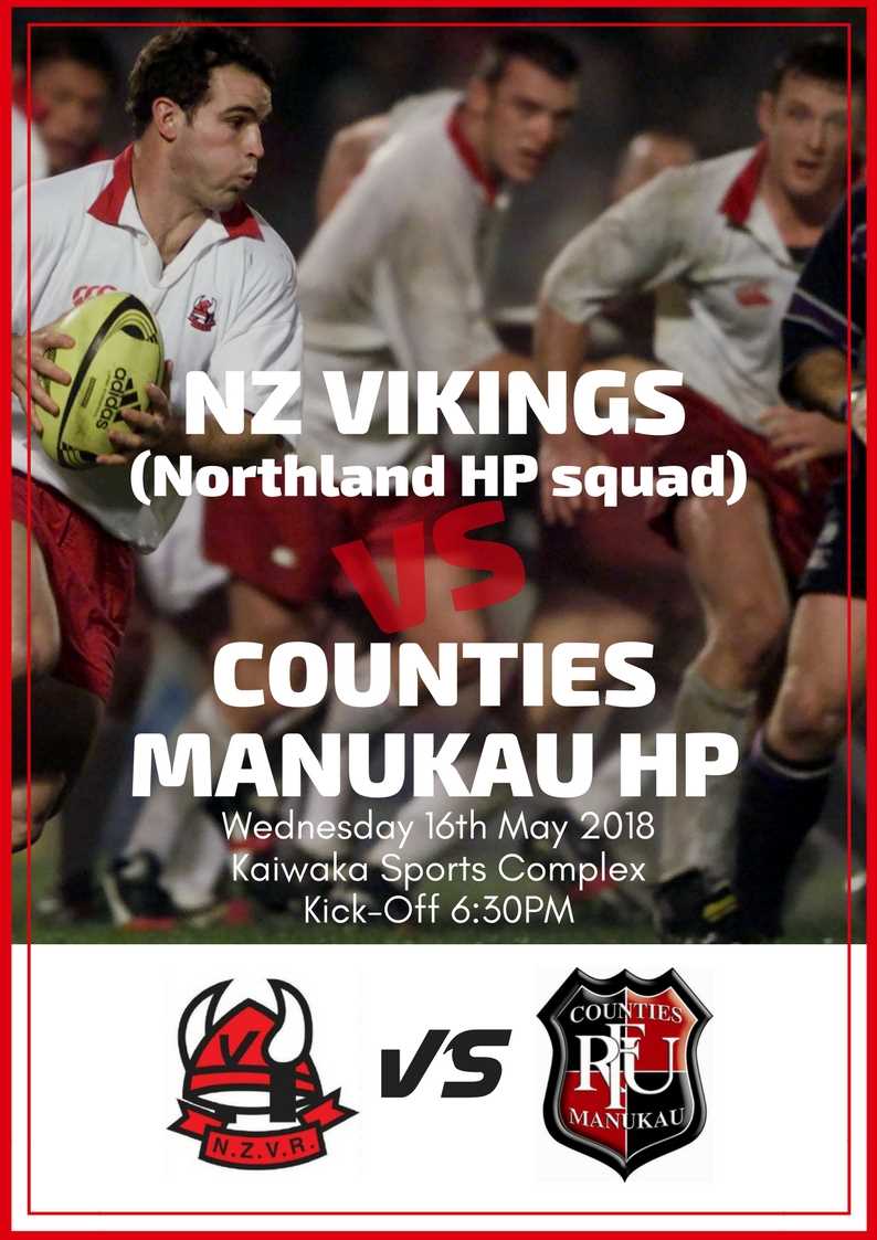 NZ VIKINGS (Northland HP Squad) vs COUNTIES MANUKAU HP