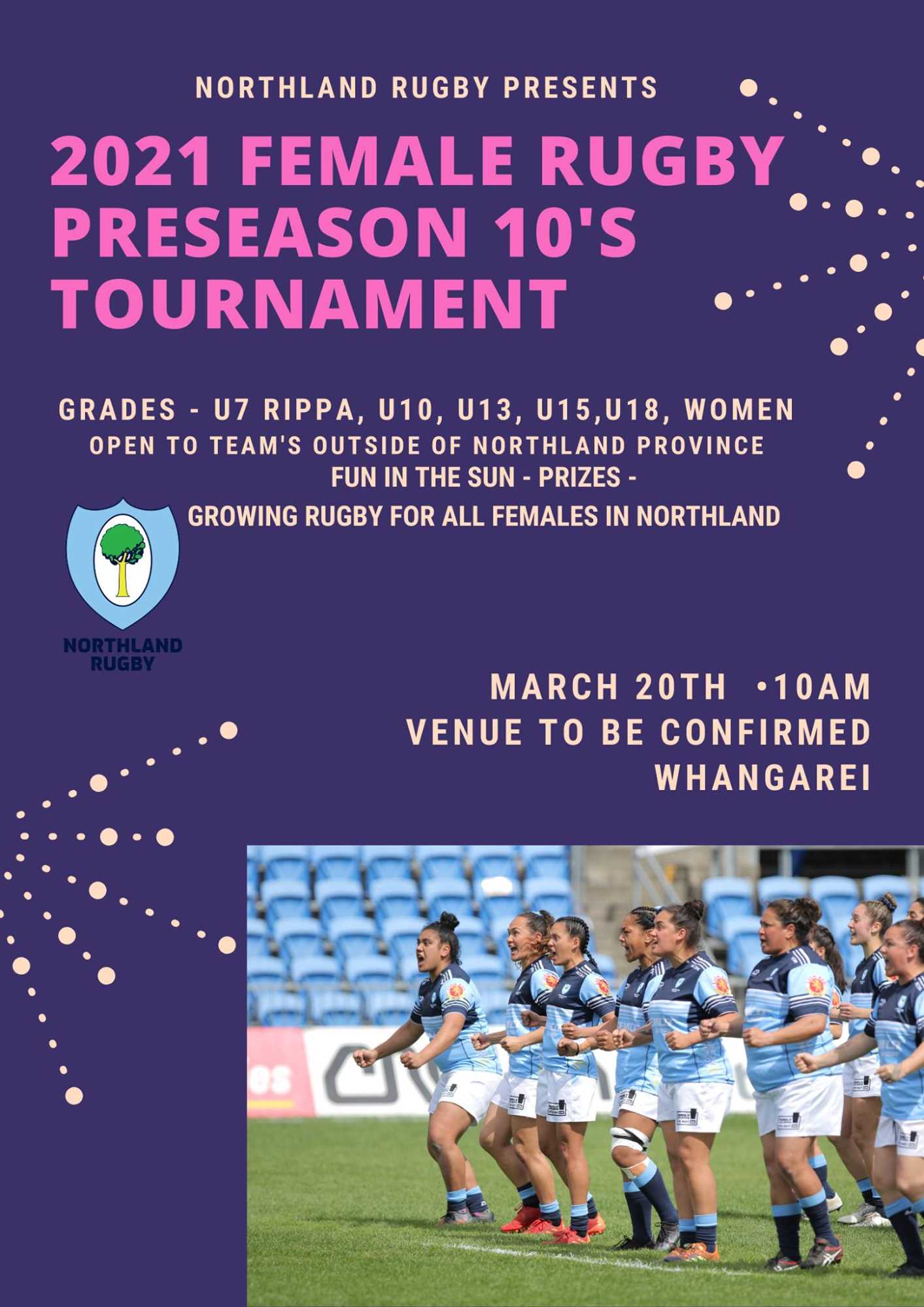 2021 NORTHLAND FEMALE RUGBY PRESEASON 10'S TOURNAMENT