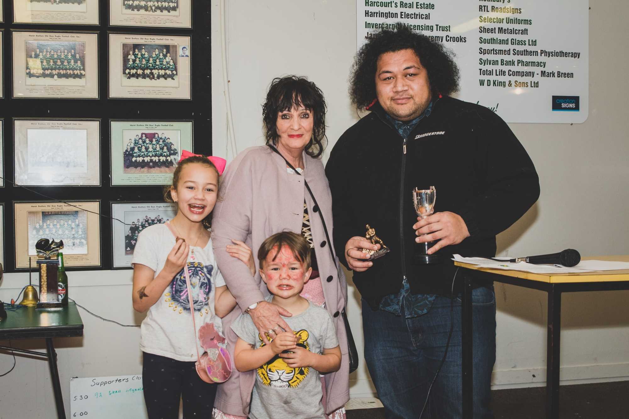 Marist Rugby Football Club Invercargill Awards