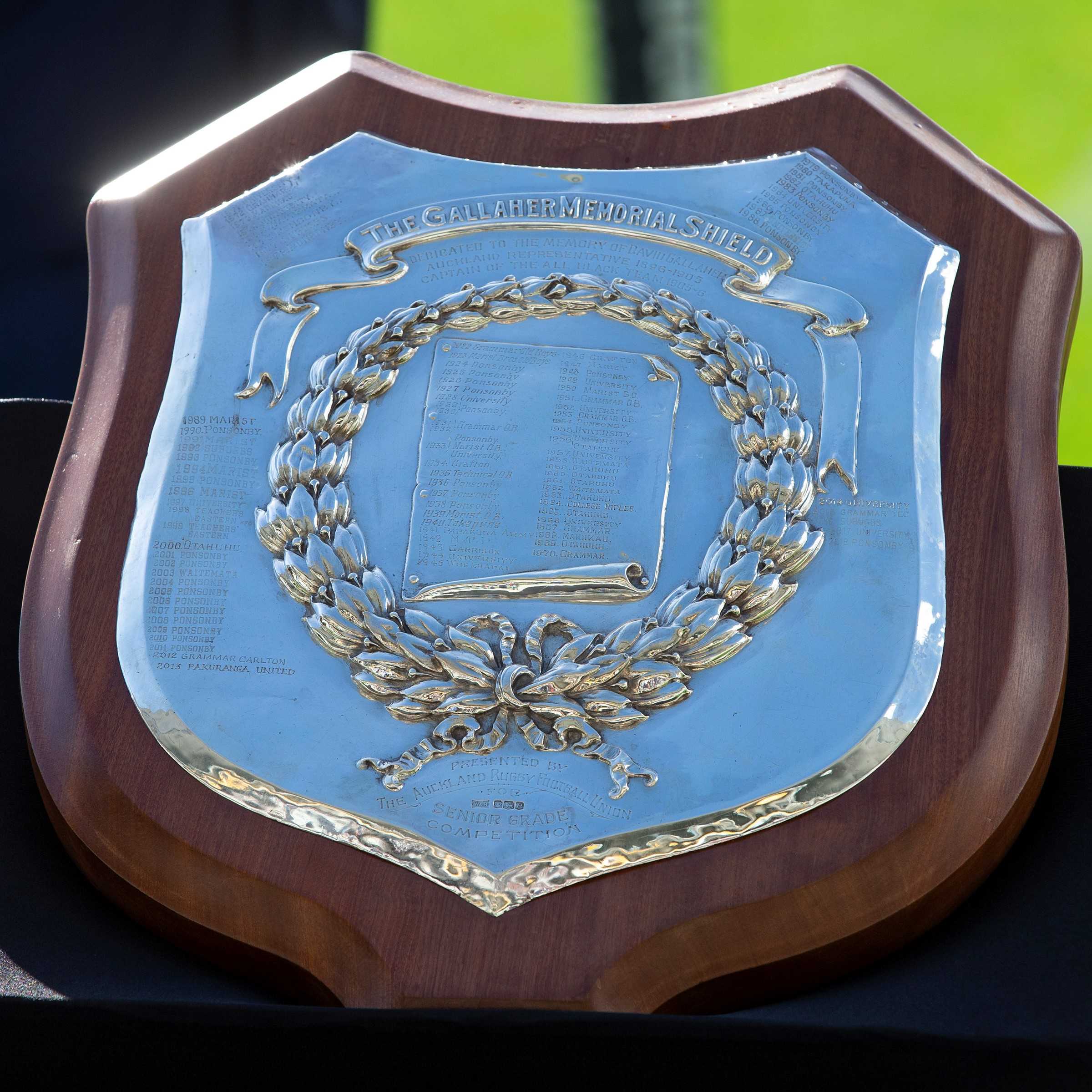 The Gallaher Shield, during the Auckland Rugby Union Gallaher Shield final between Ponsonby and Marist, held at Eden Park.    20  July  2019Copyright photo: Brett Phibbs / www.photosport.nz