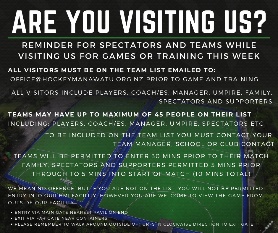 Reminder For Visitors To Hmi Facility