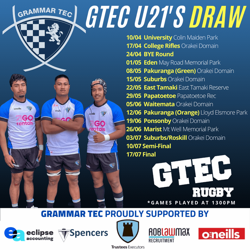 2021 U21 Season Draw