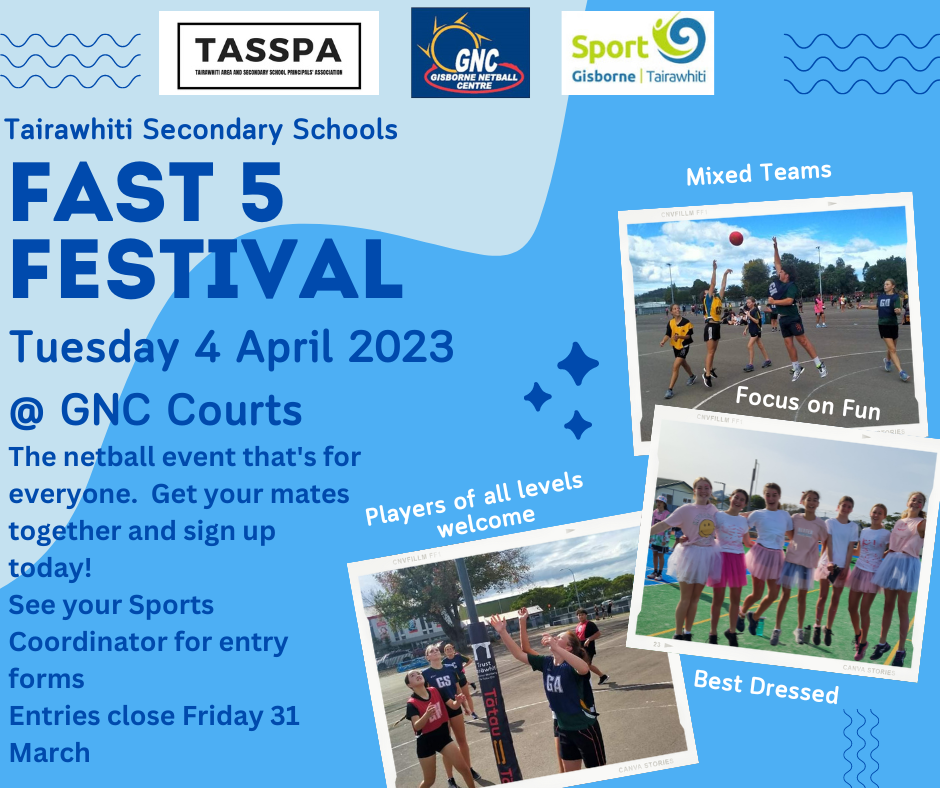 Gisborne Netball Centre Fast5 Festival 2023